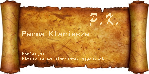 Parma Klarissza névjegykártya